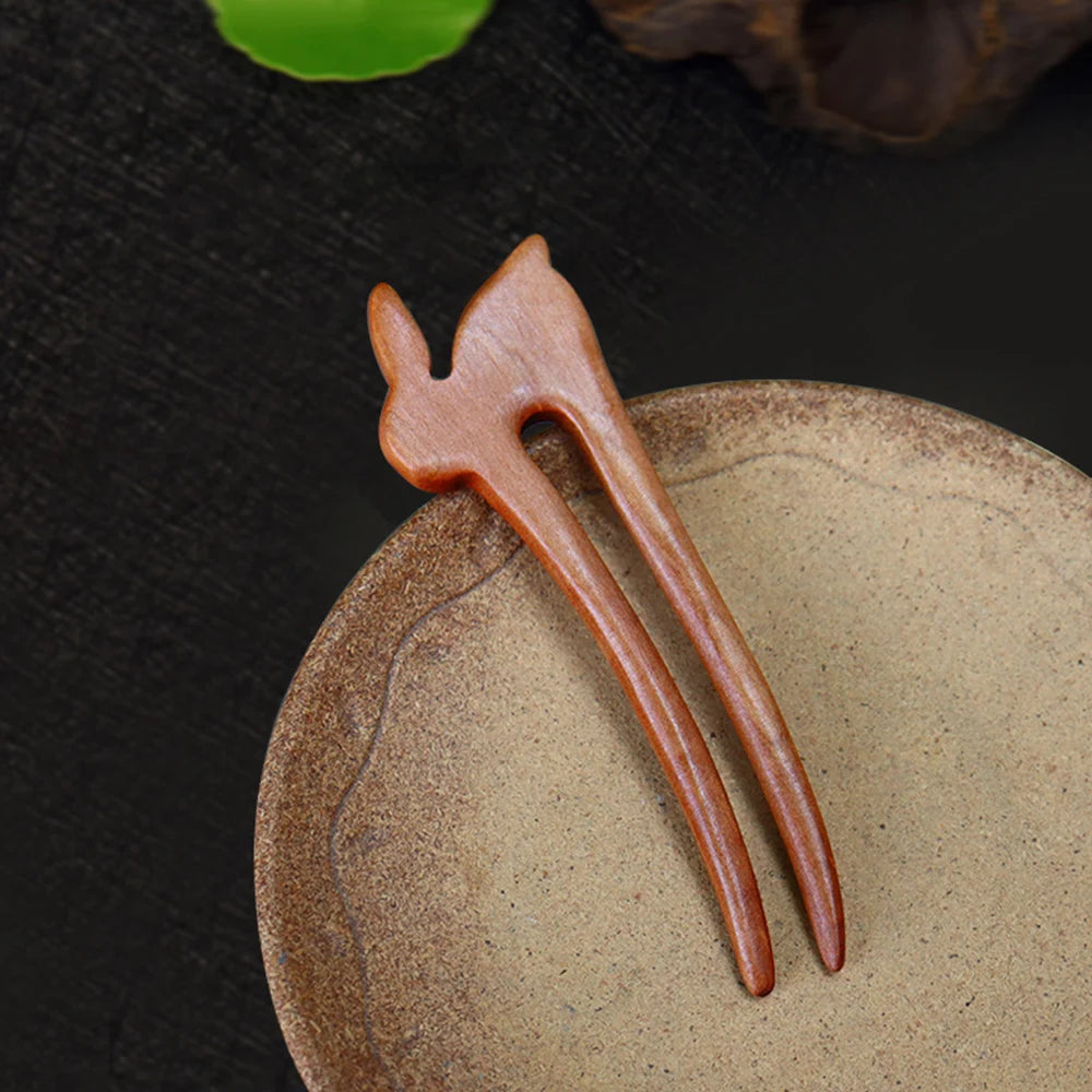 Traditional Chinese Style Hair Sticks For Women Wedding Wooden Hairpin Head Accessories Hair Chopsticks Vintage Headdress ML
