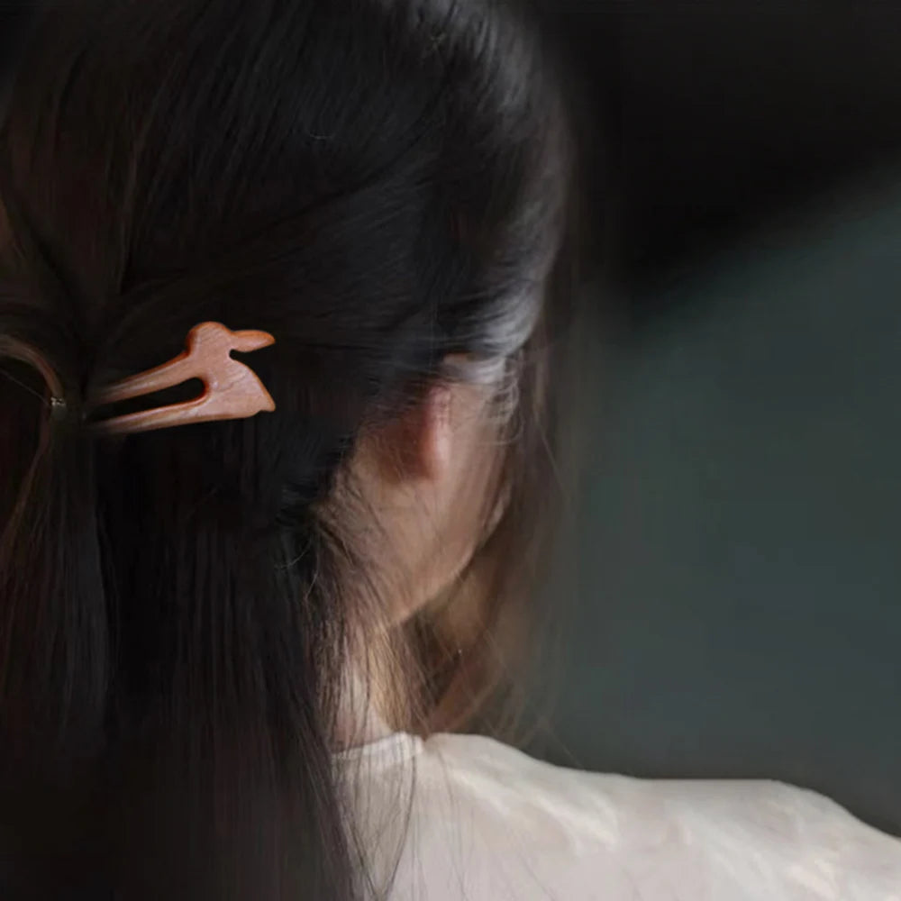 Traditional Chinese Style Hair Sticks For Women Wedding Wooden Hairpin Head Accessories Hair Chopsticks Vintage Headdress ML