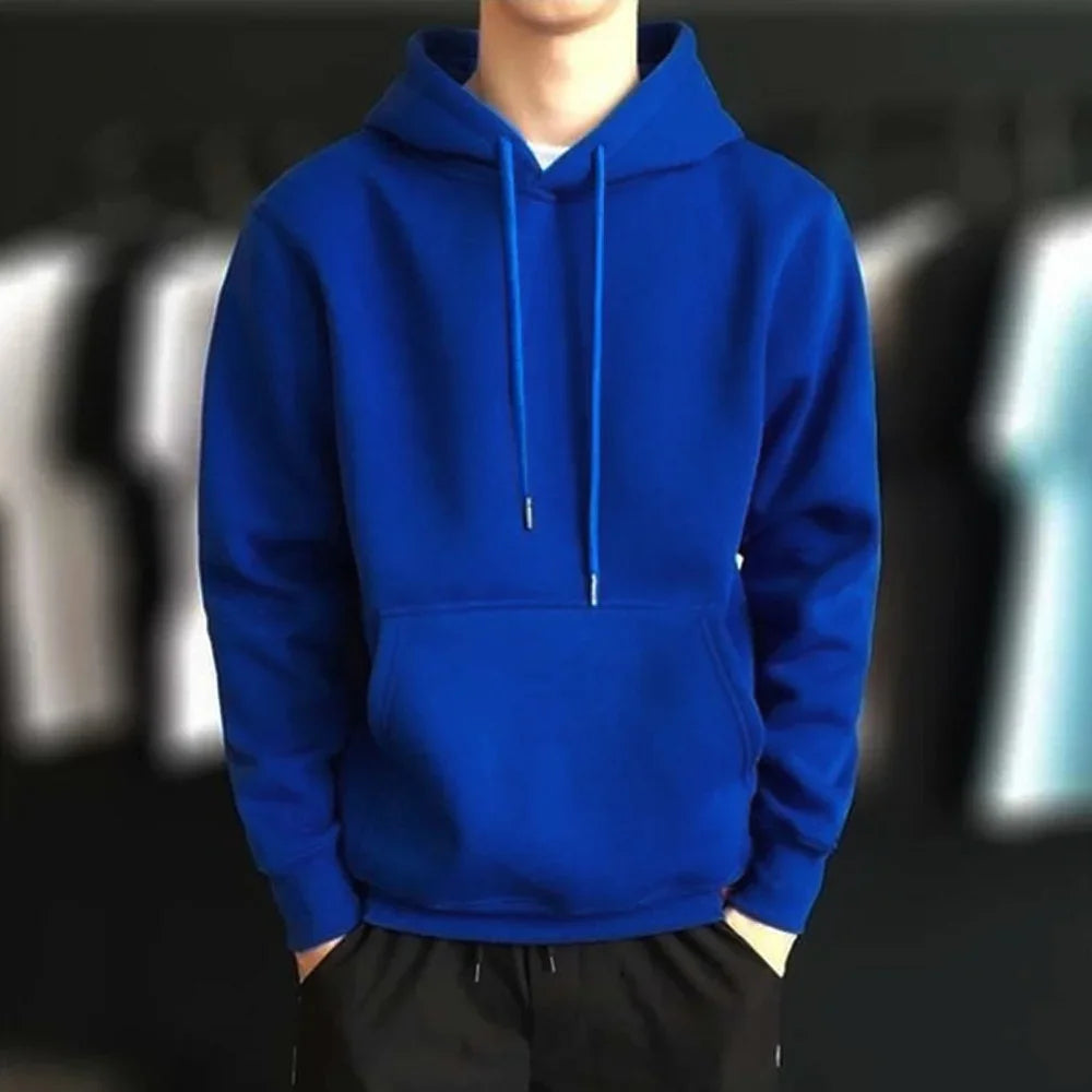 Hoodies 2024 New Men Harajuku Hooded Sweatshirts Casual All-match Pullover Streetwear Sweater Fashion Clothing Sweatshirt Hoodie